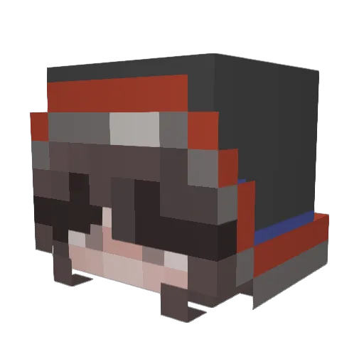KelpKeeper1 Minecraft avatar head, 3D render