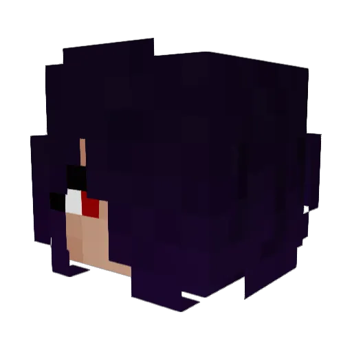 Kelper22A Minecraft avatar head, 3D render