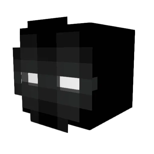 Kelpfox10 Minecraft avatar head, 3D render