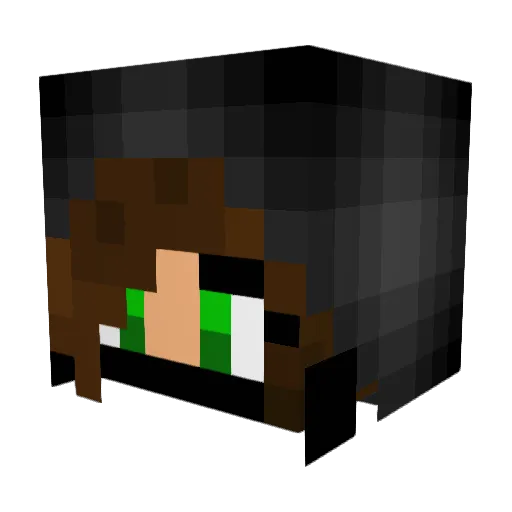 Kelpie_Kay Minecraft avatar head, 3D render