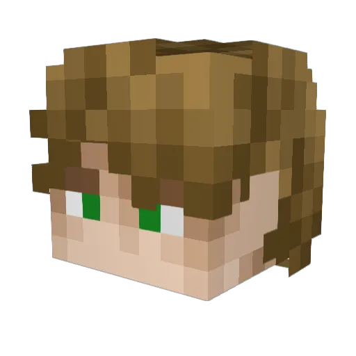Minecraft-Avatar von Kelserfer: Kopf als 3D-Render