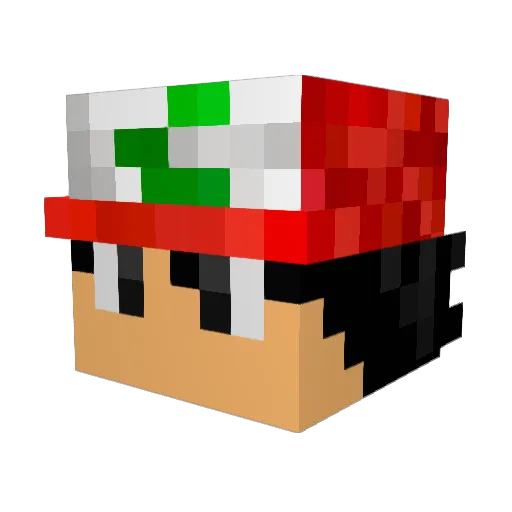 Kelsey16 Minecraft avatar head, 3D render