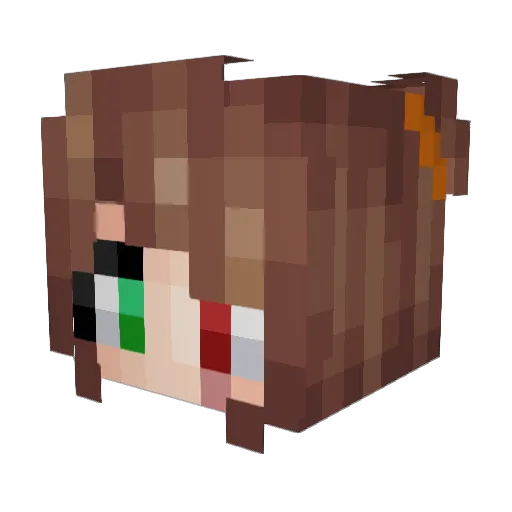 Kelsie2397 Minecraft avatar head, 3D render