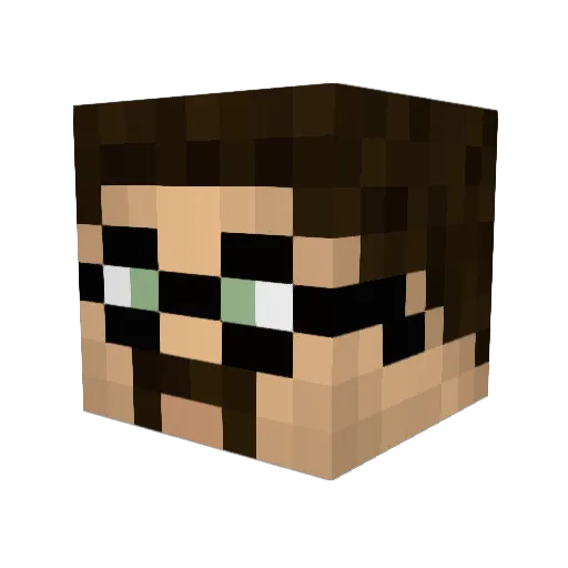 Kelson256 Minecraft avatar head, 3D render