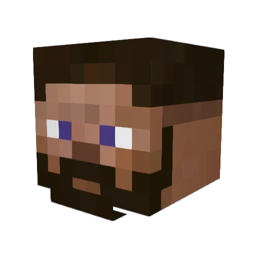 Keltanokkaa Minecraft avatar head, 3D render