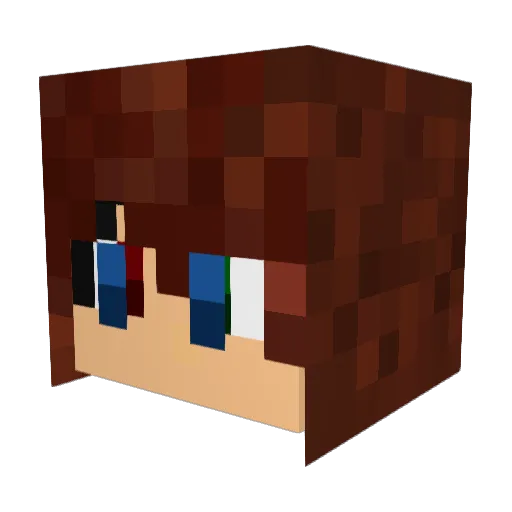 Kelthis Minecraft avatar head, 3D render