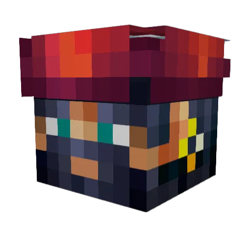 Kelton932 Minecraft avatar head, 3D render