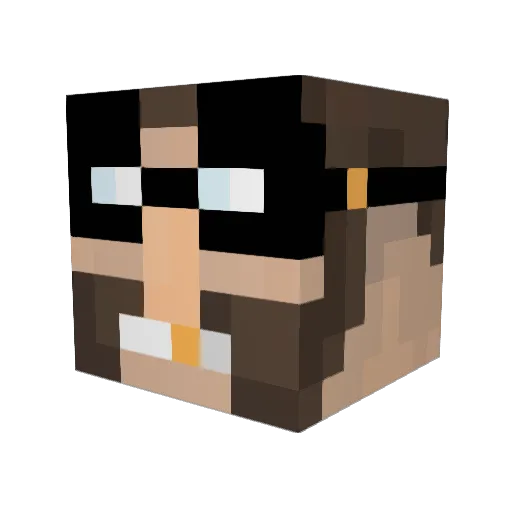 Keltrazzanon Minecraft avatar head, 3D render