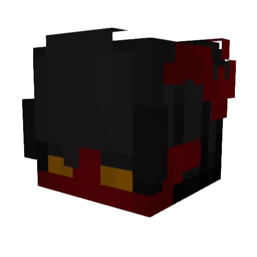 Kelvimm Minecraft avatar head, 3D render