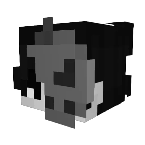 KelvinOG Minecraft avatar head, 3D render