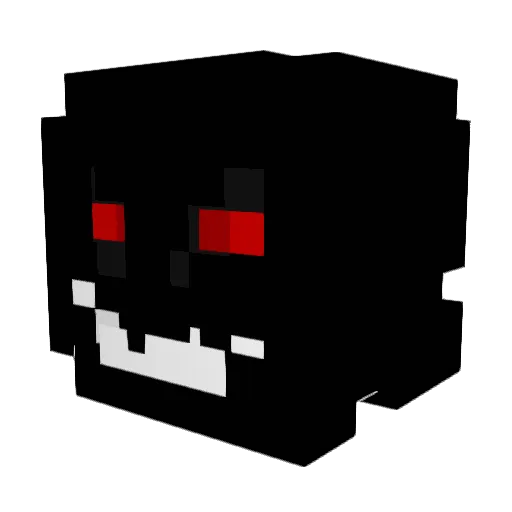 KelvinSingle Minecraft avatar head, 3D render