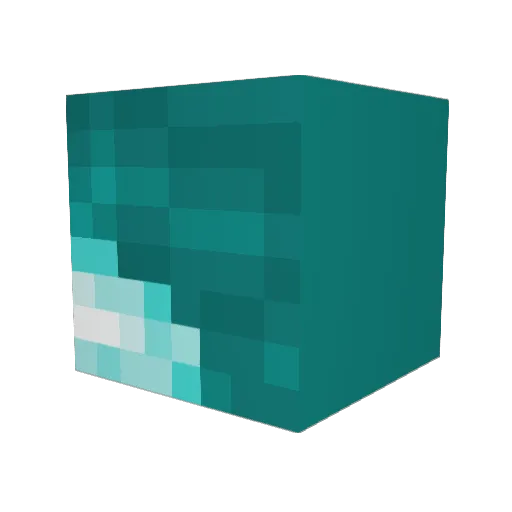 Kelvin_Blueberry Minecraft avatar head, 3D render