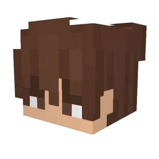 Kelzaa Minecraft avatar head, 3D render