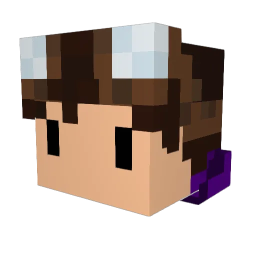 Kemaru401 Minecraft avatar head, 3D render