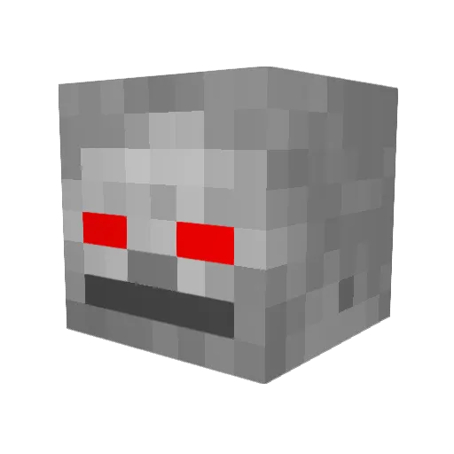 Kemo829 Minecraft avatar head, 3D render