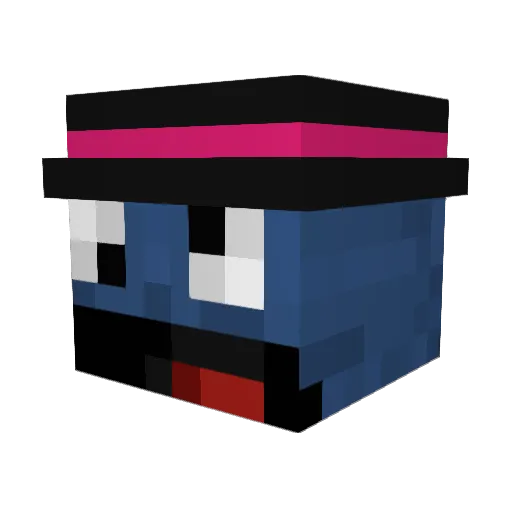 Kempertjuhh Minecraft avatar head, 3D render