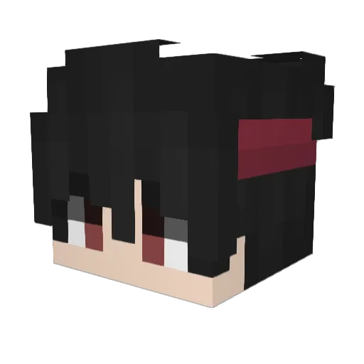 Kemperxz Minecraft avatar head, 3D render