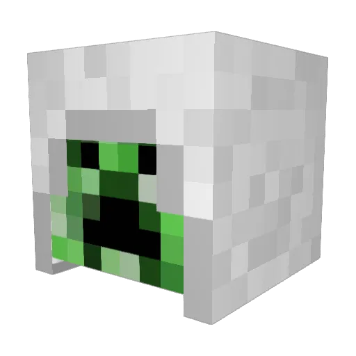 Kemplachlan Minecraft avatar head, 3D render