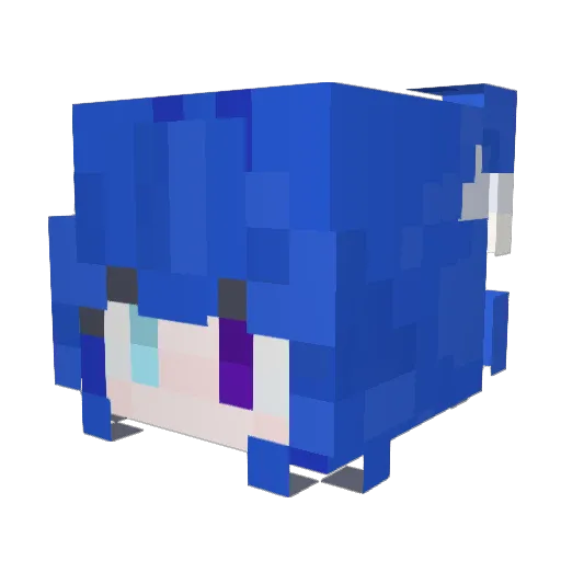 Kemuri520 Minecraft avatar head, 3D render