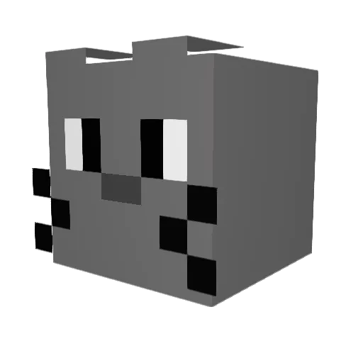 Ken04 Minecraft avatar head, 3D render