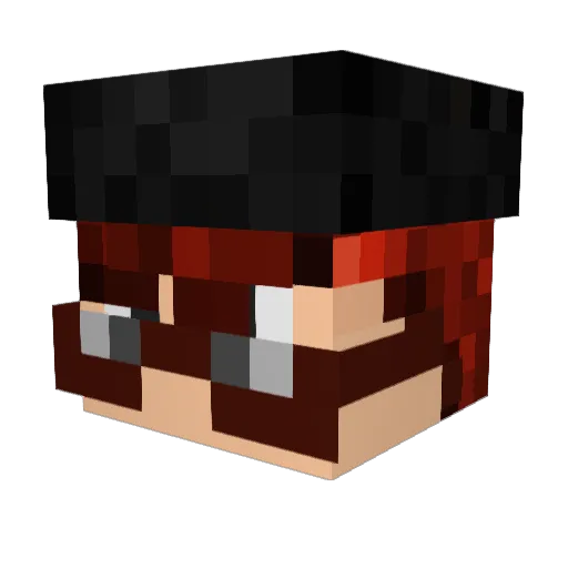 Ken4lyfe Minecraft avatar head, 3D render