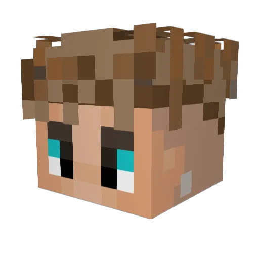 KenAmber0805 Minecraft avatar head, 3D render