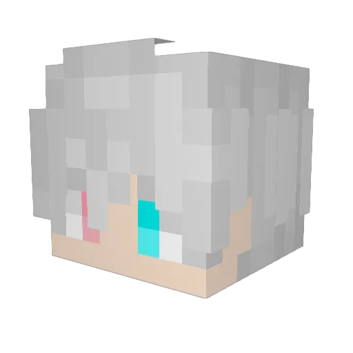 KenAsumii Minecraft avatar head, 3D render