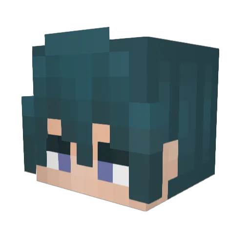 KenCrewneck Minecraft avatar head, 3D render