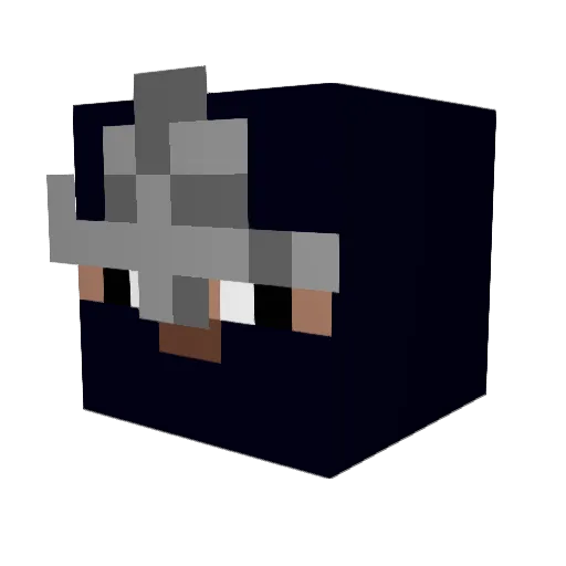 KenDaimon Minecraft avatar head, 3D render