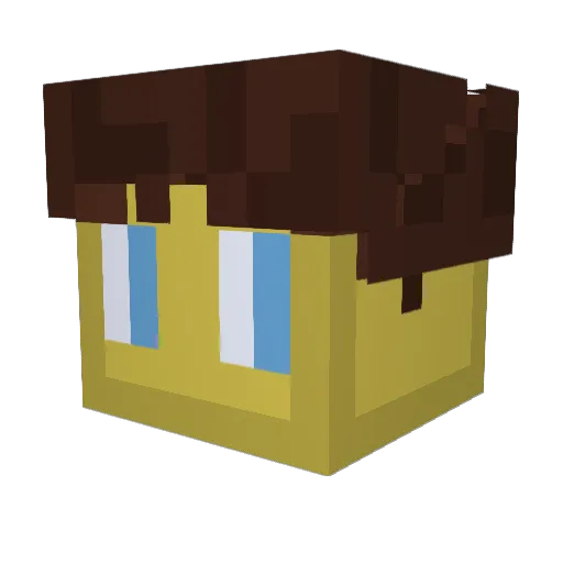 KenDerGuruu Minecraft avatar head, 3D render