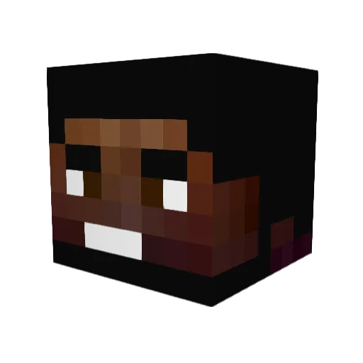 KenFireBlade Minecraft avatar head, 3D render