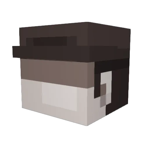 KenJae Minecraft avatar head, 3D render