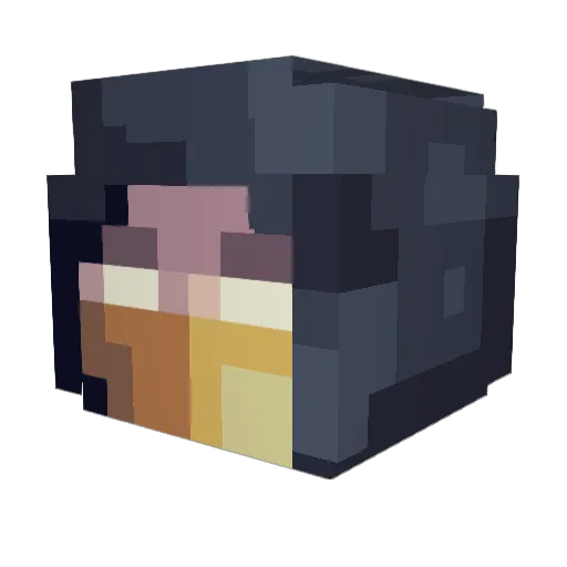 KenJoeT Minecraft avatar head, 3D render