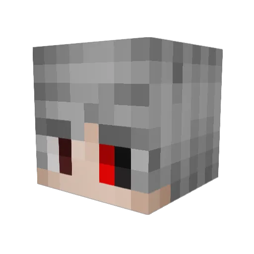 KenKanakie Minecraft avatar head, 3D render