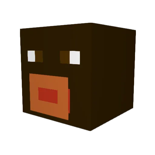 KenLeKraken Minecraft avatar head, 3D render