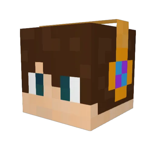 KenMcDee Minecraft avatar head, 3D render