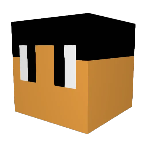 KenZKanji Minecraft avatar head, 3D render