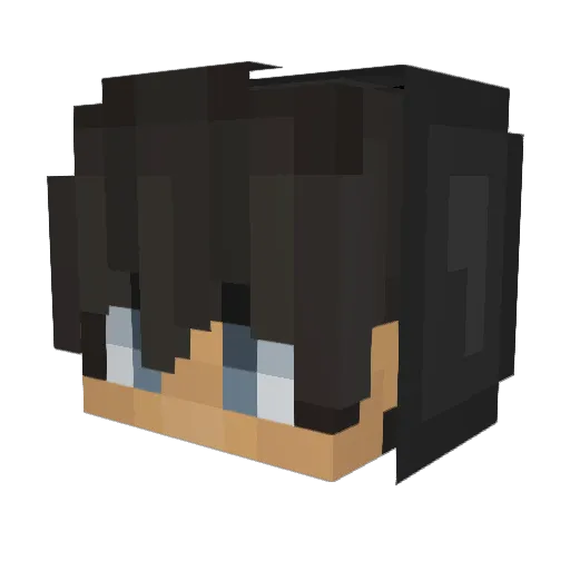 KenZi335 Minecraft avatar head, 3D render