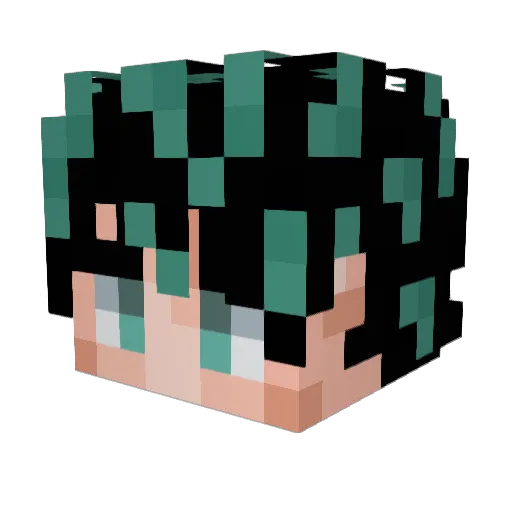 Ken_Ao Minecraft avatar head, 3D render