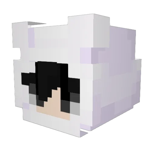 Ken_Ryugujis Minecraft avatar head, 3D render