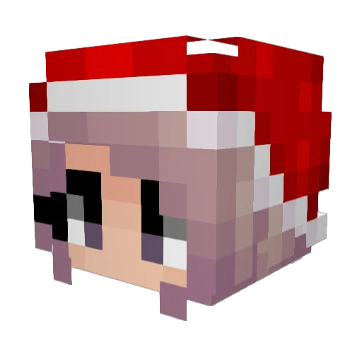 KenaiiVR Minecraft avatar head, 3D render