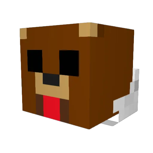 Kenaka10 Minecraft avatar head, 3D render