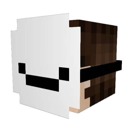 KenanBaba Minecraft avatar head, 3D render