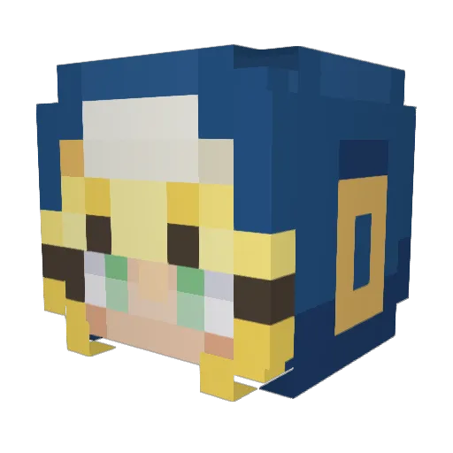 Kenanway Minecraft avatar head, 3D render