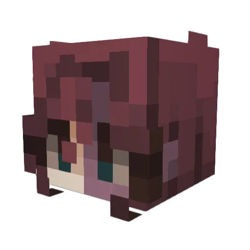 Kenasera Minecraft avatar head, 3D render