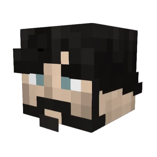 Kenatinn Minecraft avatar head, 3D render