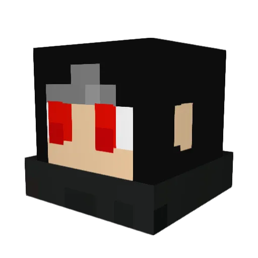 KenbbeR Minecraft avatar head, 3D render