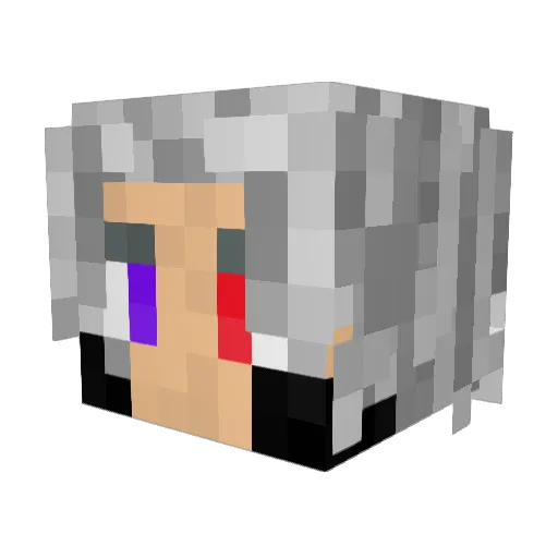Kenbil Minecraft avatar head, 3D render