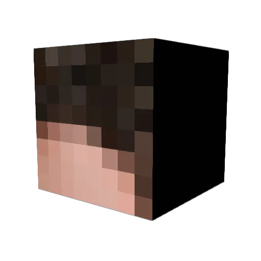 Kenchicc Minecraft avatar head, 3D render