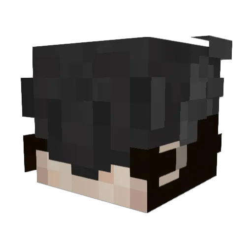 Kenchter Minecraft avatar head, 3D render